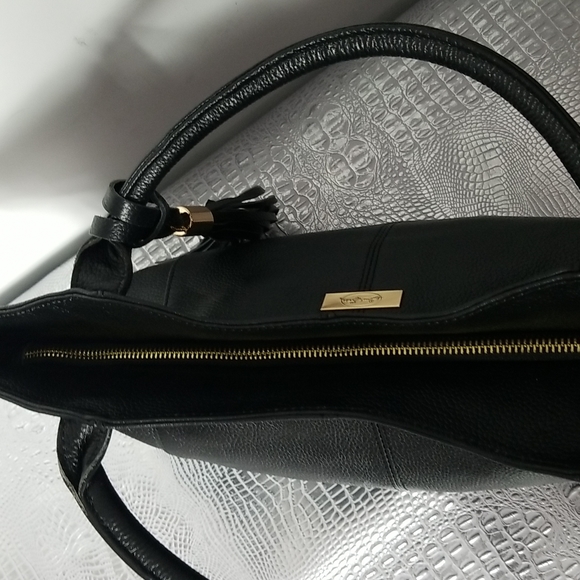 ONNA EHRLICH STACY TOTE BAG BLACK LEATHER - Picture 6 of 8